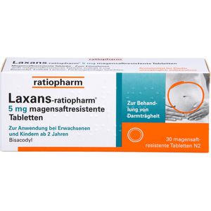 Laxans-ratiopharm 5 mg magensaftres.Tabletten 30 St