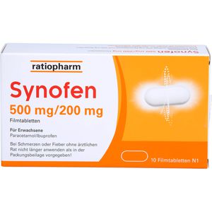 Synofen 500 mg/200 mg Filmtabletten 10 St 10 St