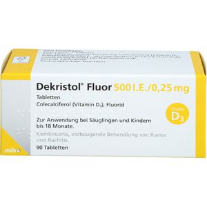 Dekristol Fluor 500 I.E./0,25 mg Tabletten 90 St