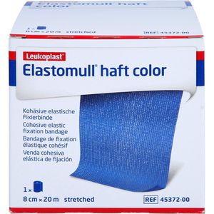 ELASTOMULL haft color 8 cmx20 m Fixierb.blau