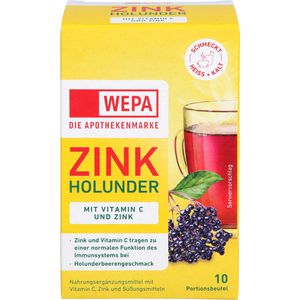 WEPA Zink Holunder+Vit.C+Zink zuckerfrei Pulver