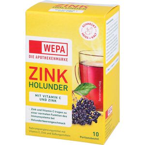 WEPA Zink Holunder+Vit.C+Zink zuckerfrei Pulver