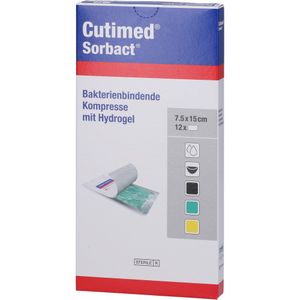 CUTIMED Sorbact Gel Kompressen 7,5x15 cm