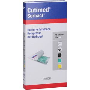 CUTIMED Sorbact Gel Kompressen 7,5x15 cm