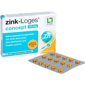 ZINK-LOGES concept 15 mg magensaftres.Tabletten