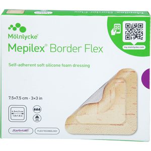 MEPILEX Border Flex Schaumverb.haft.7,5x7,5 cm