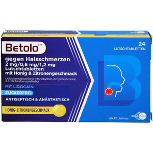     BETOLO gegen Halsschm.2/0.6/1,2 mg Lut.-Tab.Hon-Zi
