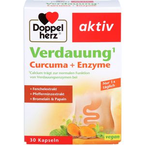 DOPPELHERZ Verdauung Curcuma+Enzyme Kapseln