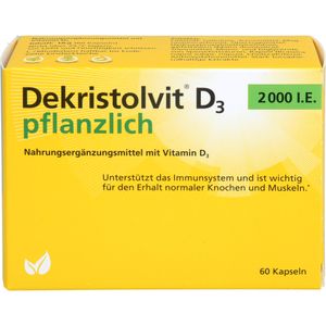 DEKRISTOLVIT D3 2000 I.E. pflanzlich Kapseln