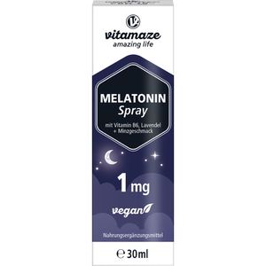 MELATONIN 1 mg hochdosiert vegan Spray
