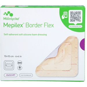 Mepilex Border Flex Schaumverb.haft.10x10 cm 5 St