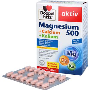 DOPPELHERZ Magnesium 500+Calcium+Kalium Tabletten