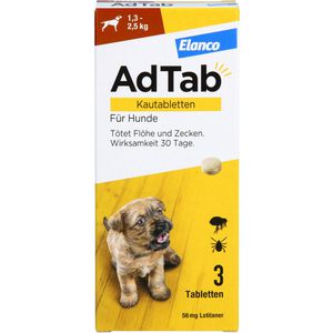 ADTAB 56 mg Kautabletten für Hunde 1,3-2,5 kg