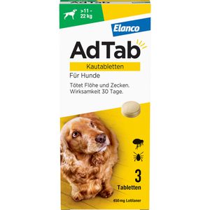 ADTAB 450 mg Kautabletten für Hunde >11-22 kg