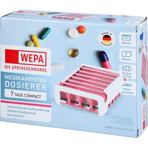 WEPA 7 Tage Compact Wochenmagazin weiß/pink