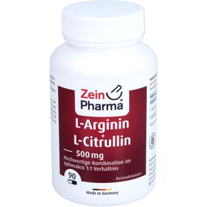L-ARGININ & L-CITRULLIN 500 mg Kapseln