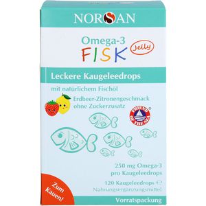 NORSAN Omega-3 FISK Jelly f.Kinder Drag.Vorratspa.