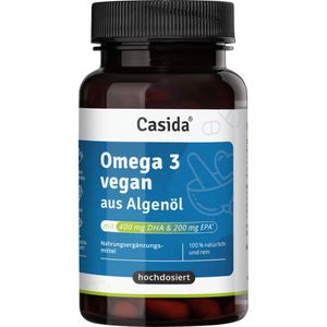 Casida OMEGA-3 VEGAN Algenöl hochdosiert EPA DHA Kapseln