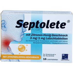 Septolete mit Zitronen-Honig-Geschmack 3 mg/1 mg 16 St