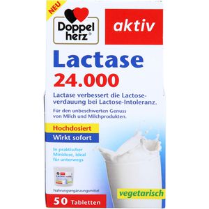 DOPPELHERZ Lactase 24.000 Tabletten