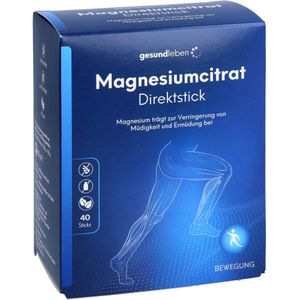 GESUND LEBEN Magnesiumcitrat Direktstick Pulver