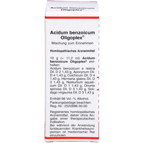 ACIDUM BENZOICUM OLIGOPLEX Liquidum