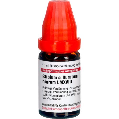 STIBIUM SULFURATUM NIGRUM LM XVIII Dilution