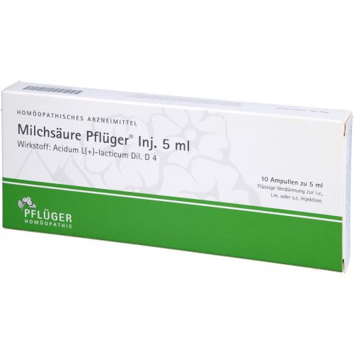 MILCHSÄURE Pflüger Injektionslösung 5 ml