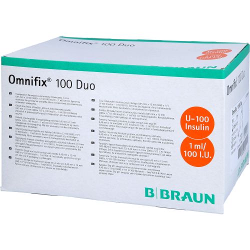 OMNIFIX Duo 100 Insulinspr.1 ml