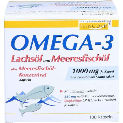 OMEGA-3 LACHSÖL und Meeresfischöl Kapseln