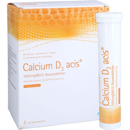 CALCIUM D3 acis 1000 mg/880 I.E. Brausetabletten