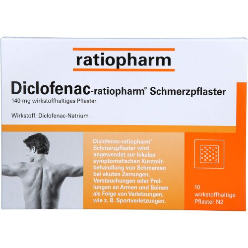 DICLOFENAC-ratiopharm Schmerzpflaster