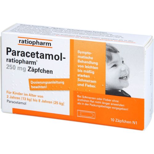 PARACETAMOL-ratiopharm 250 mg Zäpfchen