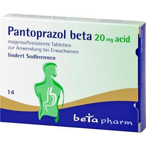 PANTOPRAZOL beta 20 mg acid magensaftres.Tabletten