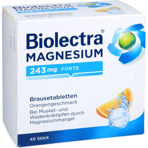 BIOLECTRA Magnesium 243 mg forte Orange Brausetab.