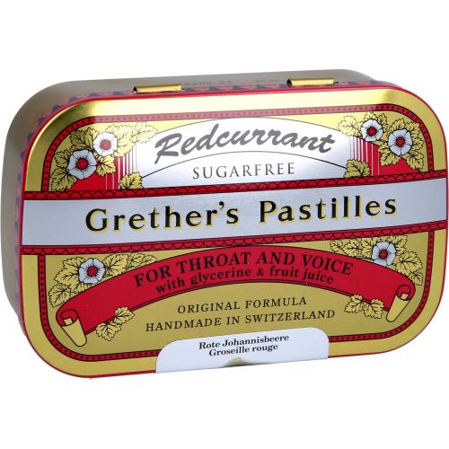 GRETHERS Redcurrant+Vitamin C zuckerfrei Pastillen