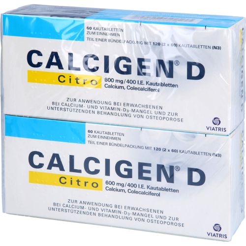 CALCIGEN D Citro 600 mg/400 I.E. Kautabletten