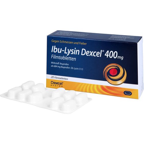 IBU-LYSIN Dexcel 400 mg Filmtabletten 20 St - Kopfschmerzen & Migräne