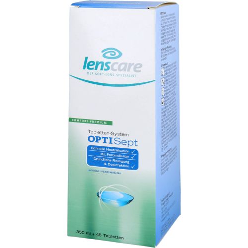 LENSCARE OptiSept Kombip.350 ml+45 Tabl.+1 Beh.