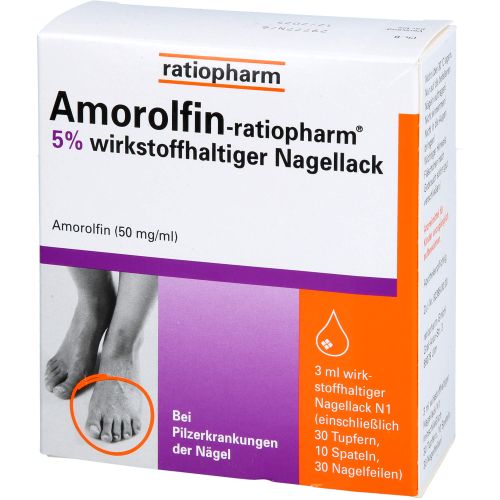 AMOROLFIN-ratiopharm 5% wirkstoffhalt.Nagellack