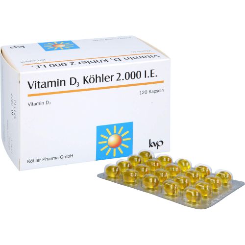 VITAMIN D3 KÖHLER 2.000 I.E. Kapseln