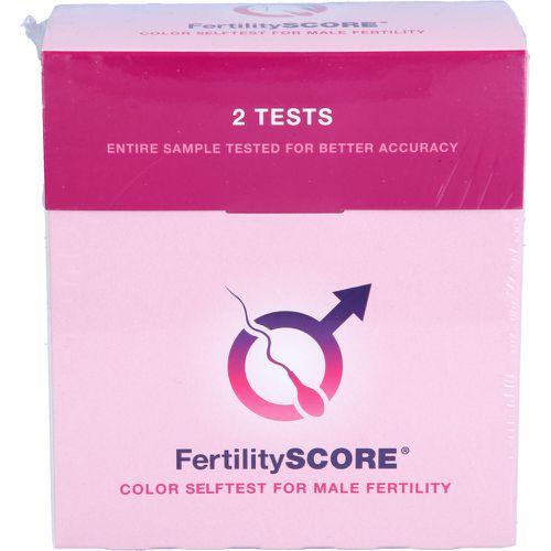 FRUCHTBARKEITSTEST für Männer FertilitySCORE Test 2 Stück