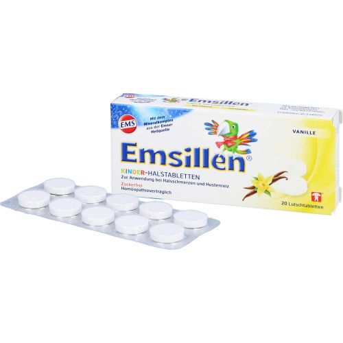 EMSILLEN Kinder Halstabletten Vanille