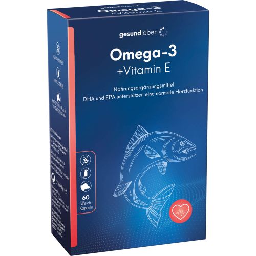 GESUND LEBEN Omega-3 1.000 mg Kapseln+Vitamin E