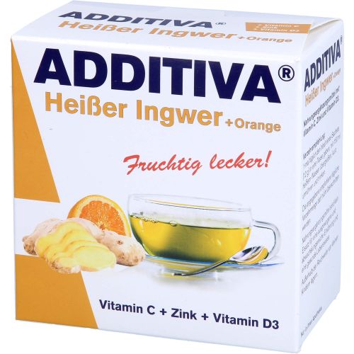 ADDITIVA heißer Ingwer+Orange Pulver