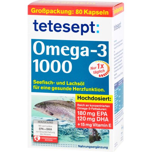 TETESEPT Omega-3 1000 Kapseln