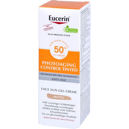 EUCERIN Sun CC Creme getönt mittel LSF 50+