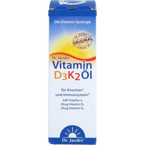 VITAMIN D3K2 Öl 800 I.E.+20 μg D3+K2 Dr.Jacob's