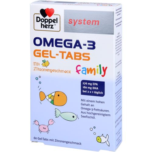 DOPPELHERZ Omega-3 Gel-Tabs family system