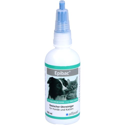 EPIBAC basischer Ohrreiniger Lsg. f. Hunde/Katzen 100 ml